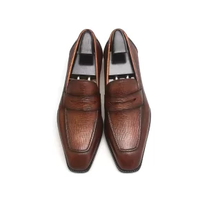 Giày Lười Cao Cấp AUGURIS 10-B605 | Da Bò Italia, Đế Da Sang Trọng