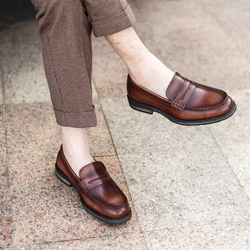 Giày Lười Penny Loafer 618-9A – Êm Ái, Tinh Tế tăng chiều cao 5cm